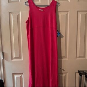 Columbia Vibrant Red Sleeveless Midi Dress